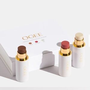 OGEE Crystal Contour Collection - Brown, Red, Cream
